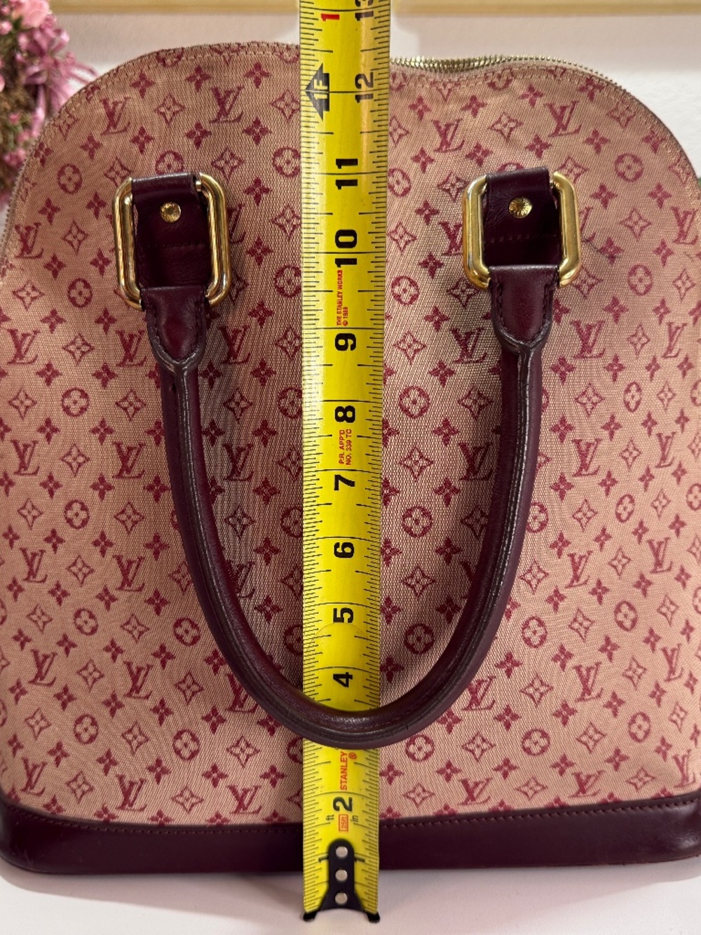 LOUIS VUITTON PINK DENIM ALMA TOTE! - Picture 16 of 17